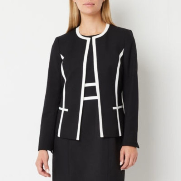 Black Label Jackets & Blazers - Black Label Black Blazer with White Trim XL or 18 size